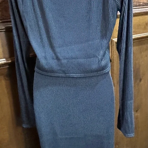 NWT SIZE L HYFVE Ribbed Blue Skirt Set - Picture 5 of 13